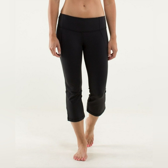 Lululemon Gather and Crow Crop Legging - Heathered Gray 8 - Picture 3 of 12